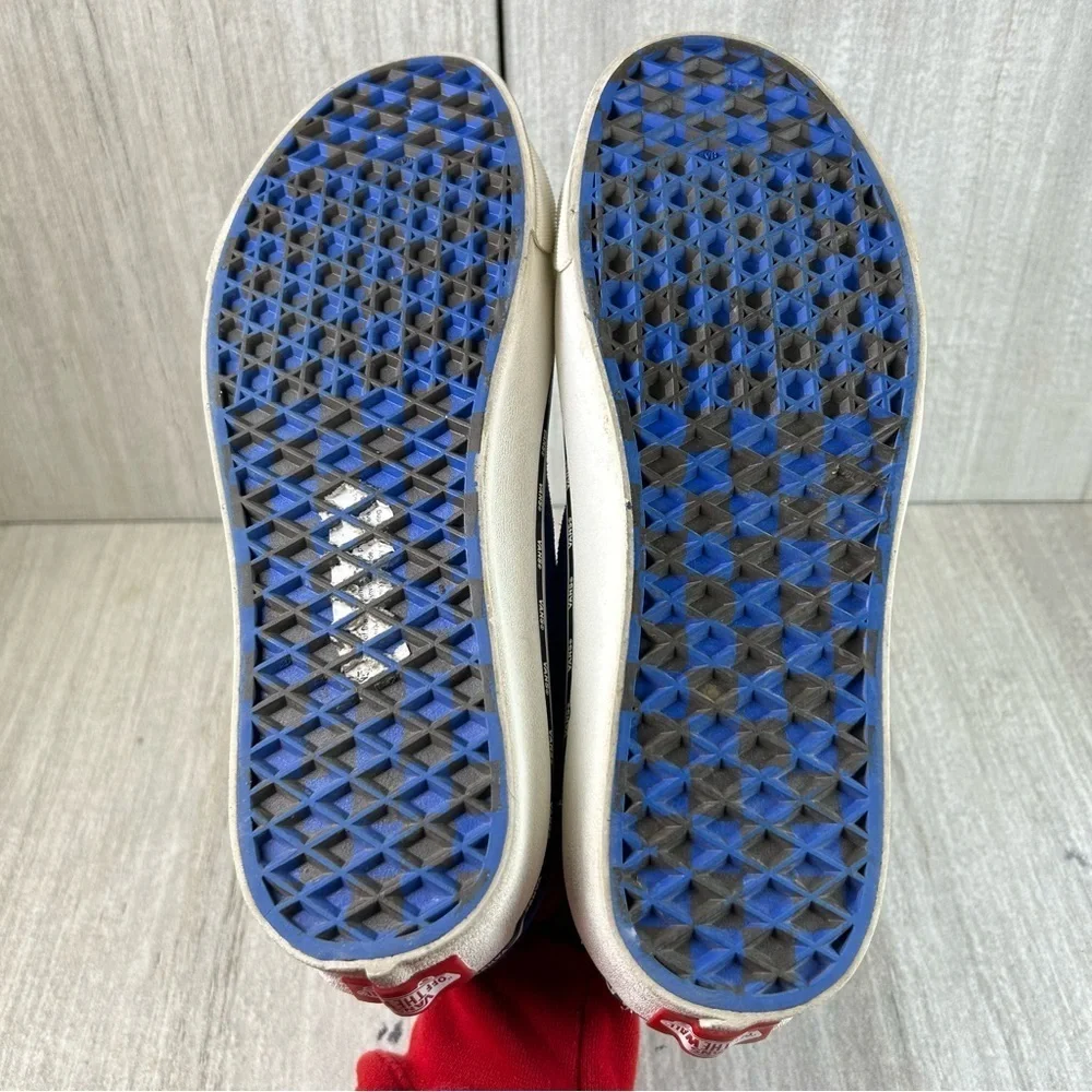 RARE Vans Diamo Ni Old Skool Royal Blue Lace Up Shoes Mens Size 8.5 Womens 10